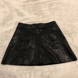 Zara leather skirt